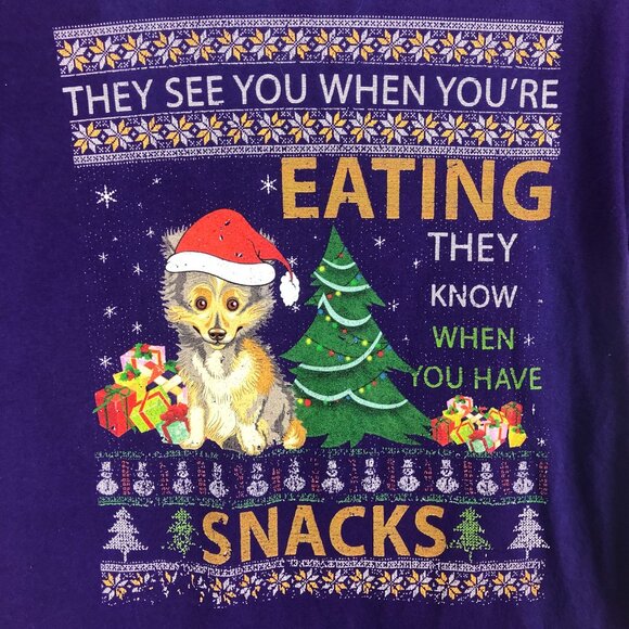 Husky They see you when you’re eating they know when you have snacks Tee - Picture 2 of 8